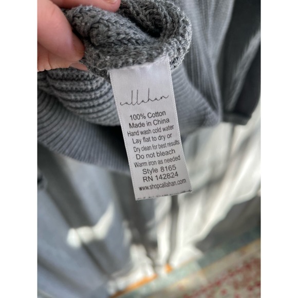 Women’s Callahan “The Crew” Cotton Knit Overized Sweater | Size XS US - Picture 5 of 8